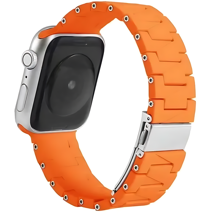 Silicone Rubber Watch Band with Stainless Steel Buckle For Apple Watch - iCase Stores