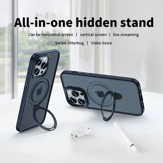 Clear Magnetic Case With Stand