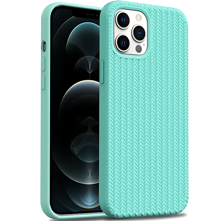 Woven Pattern Liquid Silicone Case - iCase Stores