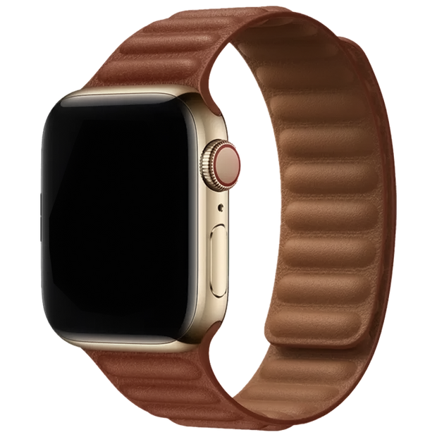 Spigen Leather Link Magnetic Suction Band For Apple Watch