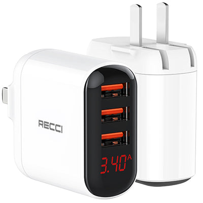 Recci (3USB) Digital Display 3.4A