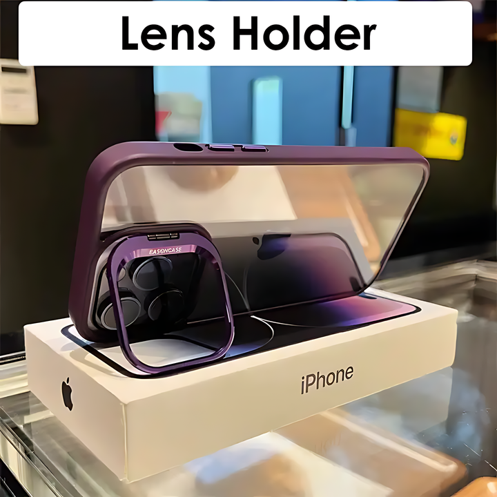 Luxury Case With Matching Metallic Lens Protector & Stand - iCase Stores