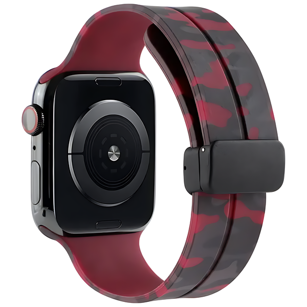 Camouflage Magnetic Buckle Silicone Band for Apple Watch - iCase Stores