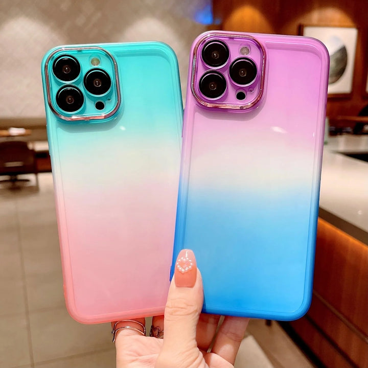Transparent Gradient Soft TPU Phone Case - iCase Stores