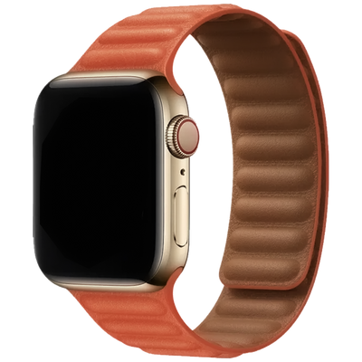 Spigen Leather Link Magnetic Suction Band For Apple Watch