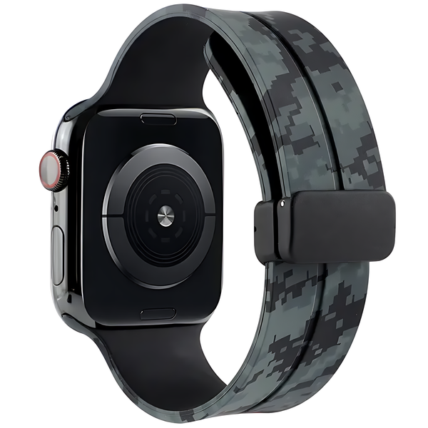 Camouflage Magnetic Buckle Silicone Band for Apple Watch - iCase Stores