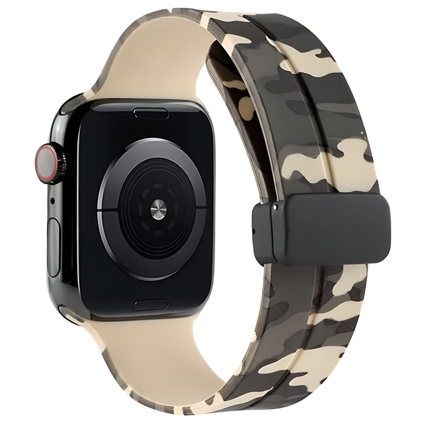 Camouflage Magnetic Buckle Silicone Band for Apple Watch - iCase Stores