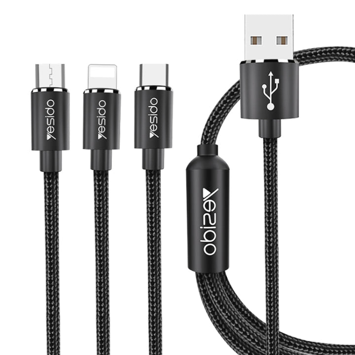 Yesido 3 in 1 Fasting Data Cable 3A - iCase Stores
