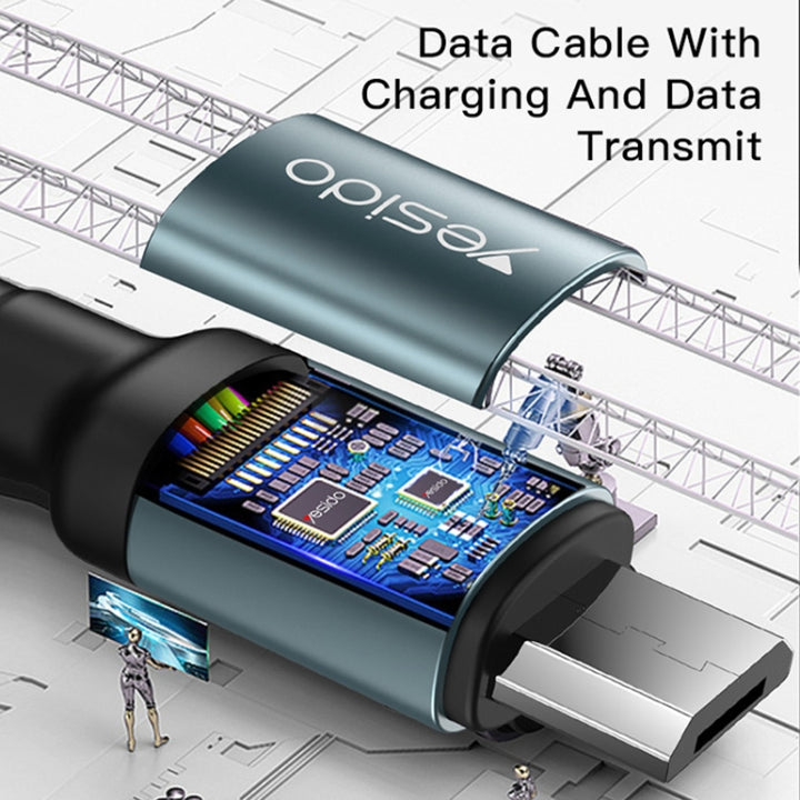 Yesido USB to Micro Charging Cable 2M - iCase Stores