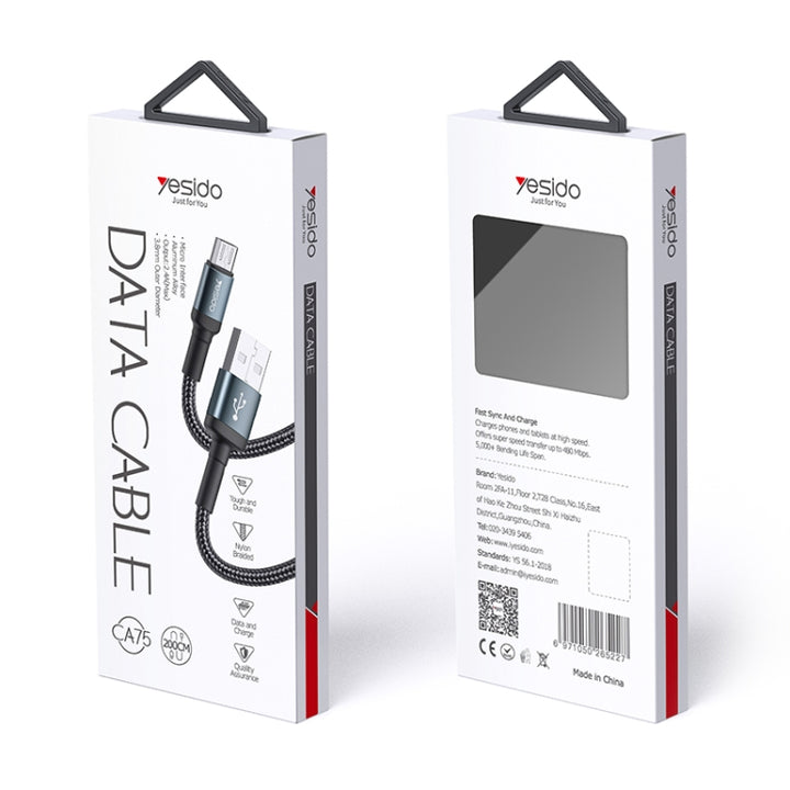 Yesido USB to Micro Charging Cable 2M - iCase Stores