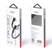 Yesido Dual Right Angle Lightning Data Cable 1.2M