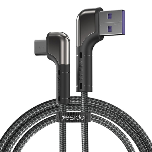 Yesido Dual Right Angle Micro Data Cable 1.2M