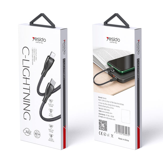 Yesido Type-C To Lightning Data Cable 3M