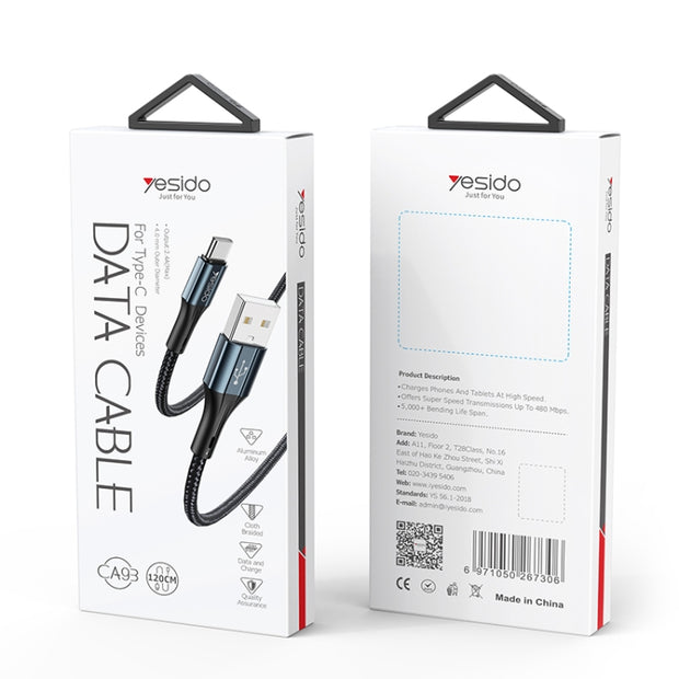 Yesido Fast Charging Data Cable 1.2M