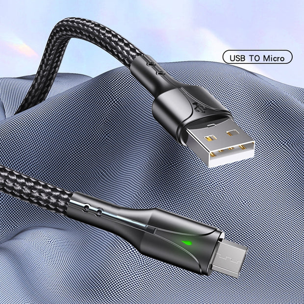 Yesido Charging Cable with Indicator Light 1.2M