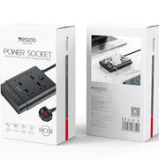 Yesido 10 In 1 Power Socket with 6 USB Ports 2M