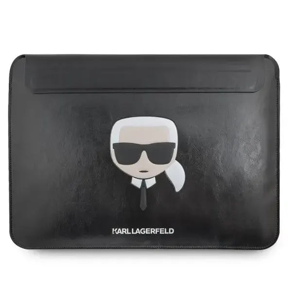 Karl Lagerfeld Computer Sleeve with Ikonik Karl Protection Bag Compatible for a 16-inch Notebook /Tablet, Slim Lightweight Portable Storage Bag Suitable for Outdoor - iCase Stores