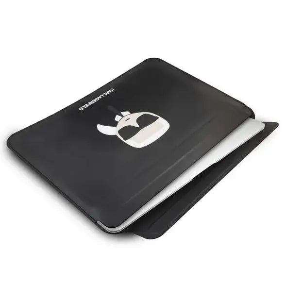 Karl Lagerfeld Computer Sleeve with Ikonik Karl Protection Bag Compatible for a 16-inch Notebook /Tablet, Slim Lightweight Portable Storage Bag Suitable for Outdoor - iCase Stores