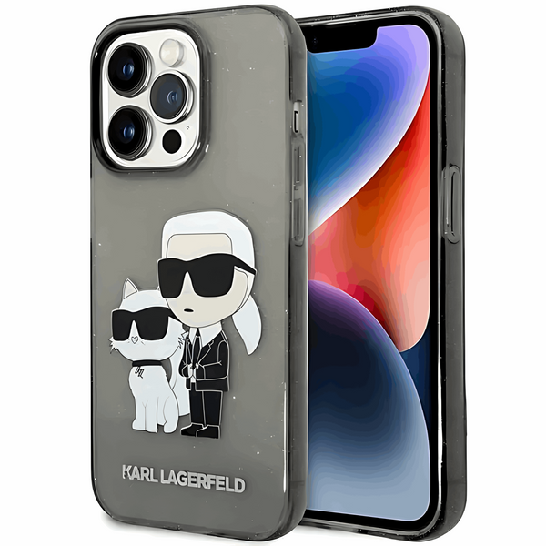 Karl Lagerfeld Hard Case IML Glit NFT Karl & Choupette - iCase Stores