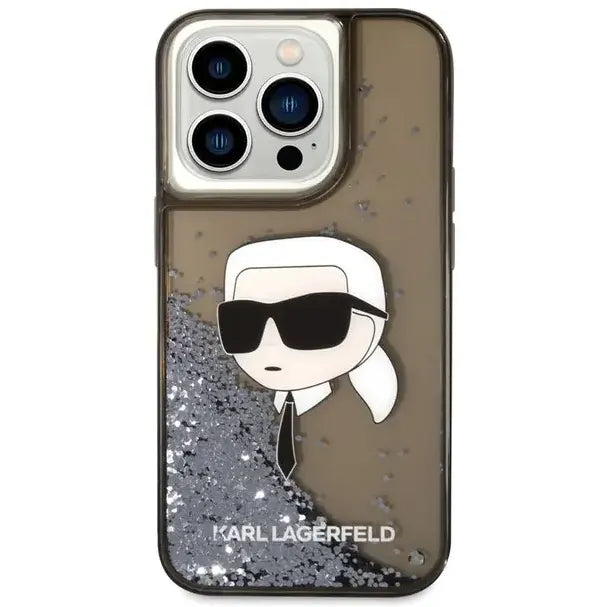 Karl Lagerfeld Liquid Glitter Case with NFT Karl Head - iCase Stores