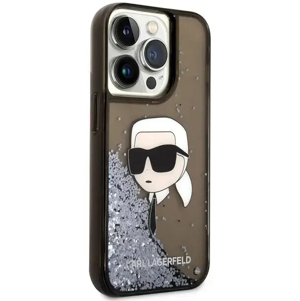 Karl Lagerfeld Liquid Glitter Case with NFT Karl Head - iCase Stores