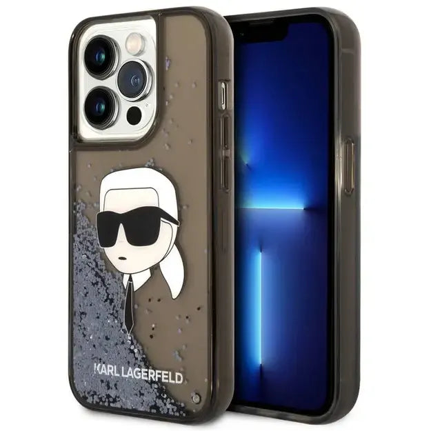 Karl Lagerfeld Liquid Glitter Case with NFT Karl Head - iCase Stores