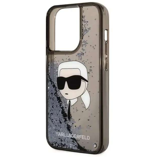 Karl Lagerfeld Liquid Glitter Case with NFT Karl Head - iCase Stores