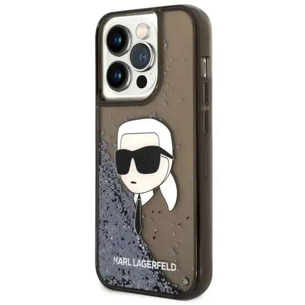 Karl Lagerfeld Liquid Glitter Case with NFT Karl Head - iCase Stores