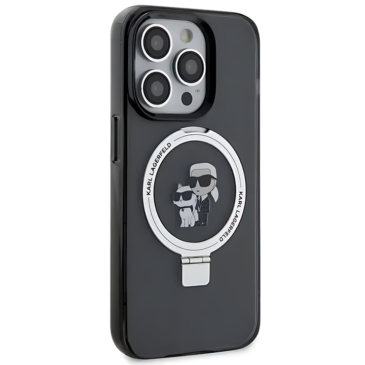 Karl Lagerfeld Magsafe Ringstand Case with Karl Heads & Choupette - iCase Stores