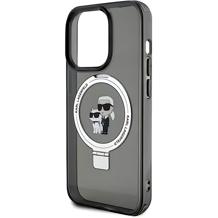 Karl Lagerfeld Magsafe Ringstand Case with Karl Heads & Choupette - iCase Stores