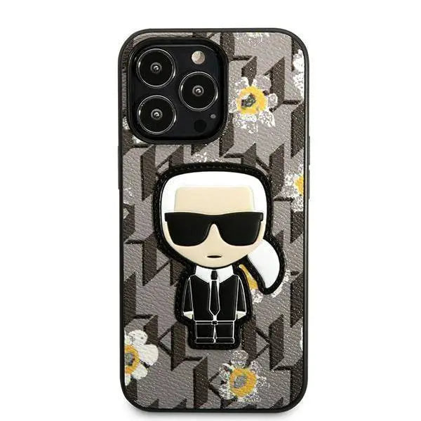 Karl Lagerfeld Flower Iconic Karl Grey Case - iCase Stores