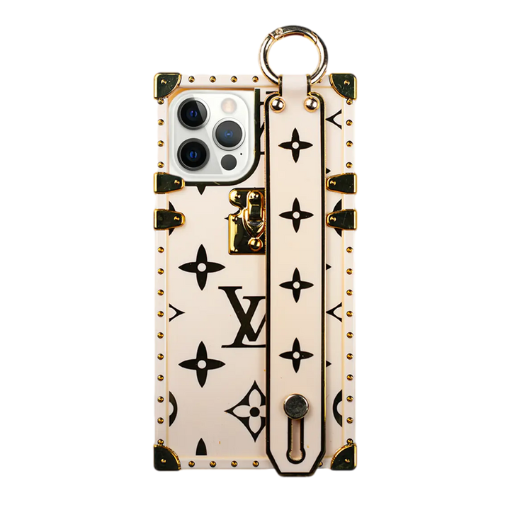 LV Fashion Case with Wrist Strap and Metal Ring - iCase Stores