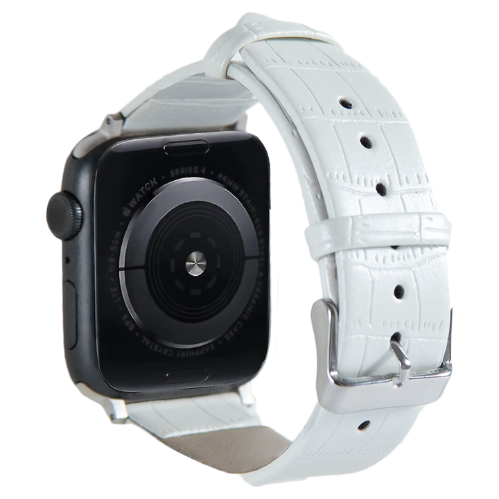 Leather Watch Strap for Apple Watch - White - iCase Stores