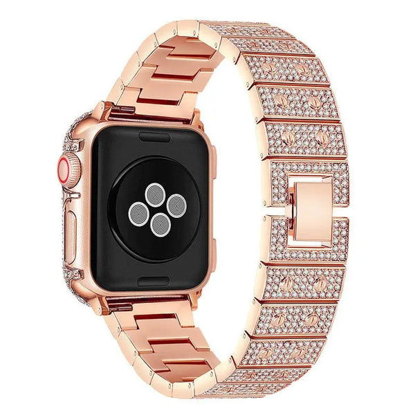 Luxury Precision Bling Diamond Alloy Band for Apple Watch - iCase Stores