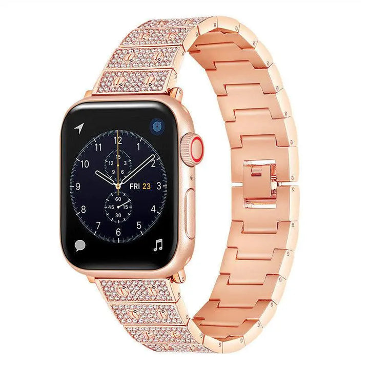 Luxury Precision Bling Diamond Alloy Band for Apple Watch - iCase Stores