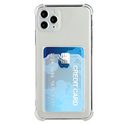 Rubber Soft Skin Silicone Protective Case with Card Slot