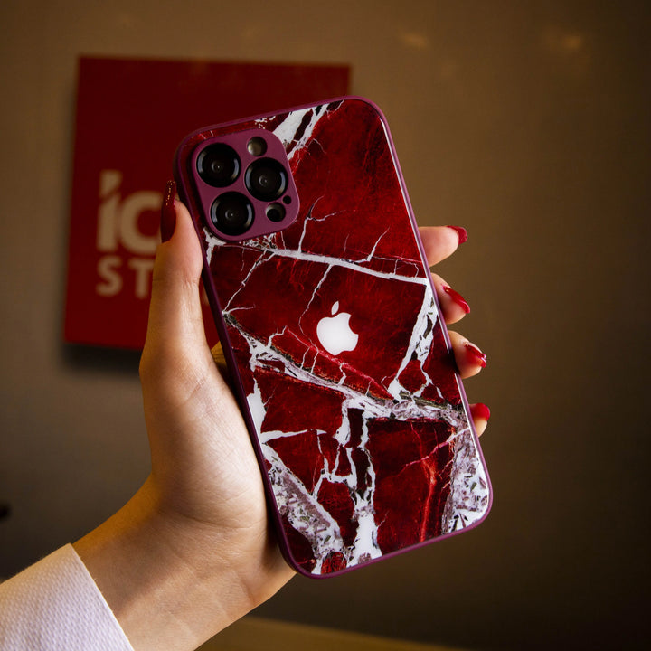 Marble Matte Glass Premium Case - iCase Stores