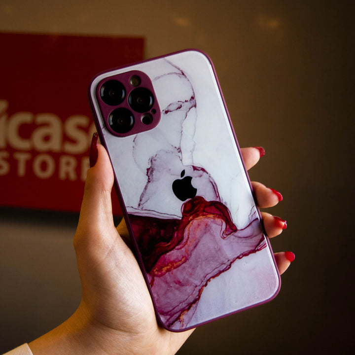 Marble Matte Glass Premium Case - iCase Stores