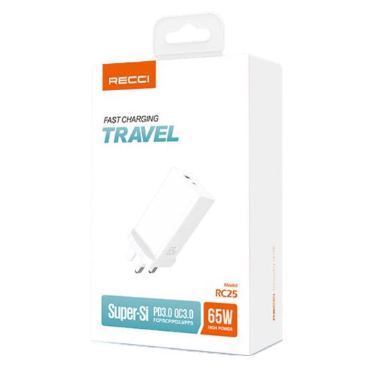 Recci Fast Charging Travel Super-SI 65W