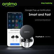 Oraimo FreePods 4 Active Noise Cancellation Easy Control APP 35.5-Hr Long Playtime Noise Reduction In Calls True Wireless Stereo Earbuds