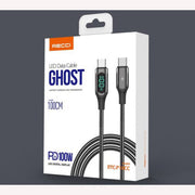 Recci Ghost With Led Data Cable PD 100W - iCase Stores