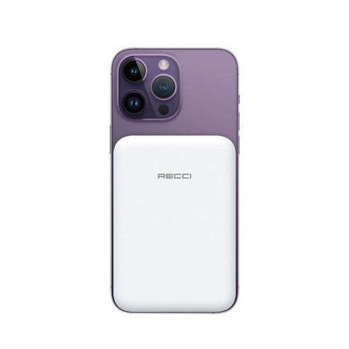 Recci Magnetic Wireless Charging Power Bank Dual Port 10000mAh - iCase Stores