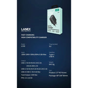 Lanex Adapter 2 Ports (USB & Type-C) 33Watt