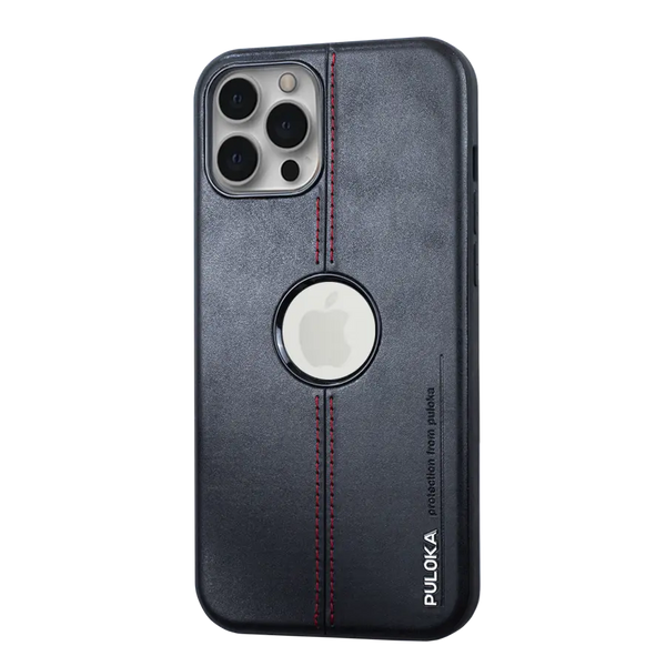PULOKA Leather Case With Logo Hole - iCase Stores