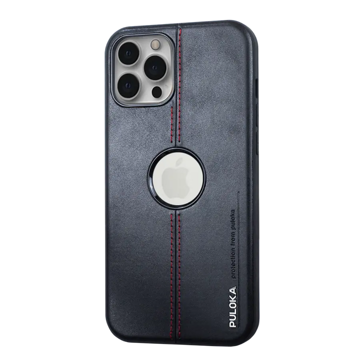PULOKA Leather Case With Logo Hole - iCase Stores
