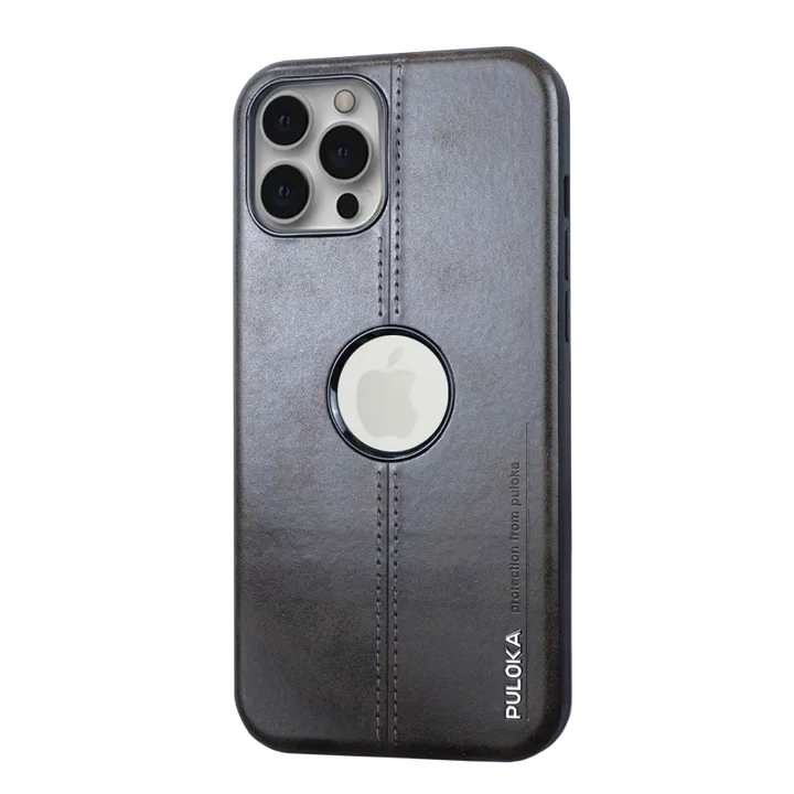 PULOKA Leather Case With Logo Hole - iCase Stores
