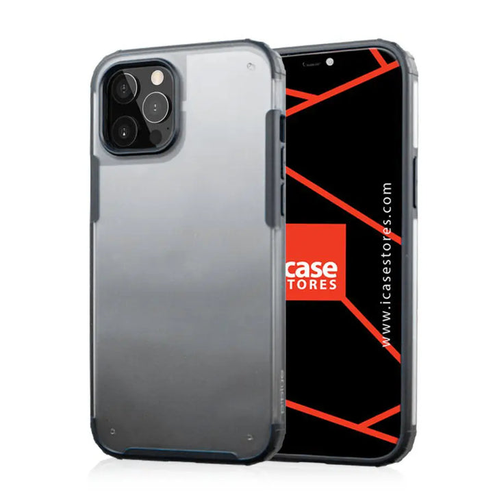 Piblue Transparent Matte Case - Black - iCase Stores