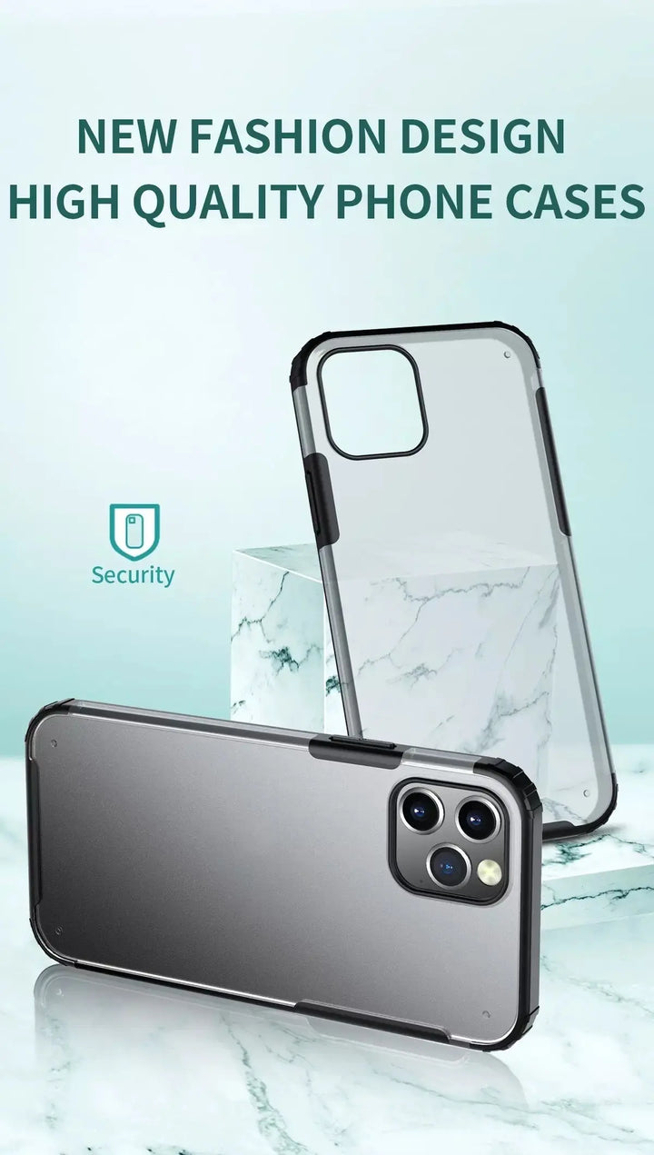 Piblue Transparent Matte Case - Black - iCase Stores