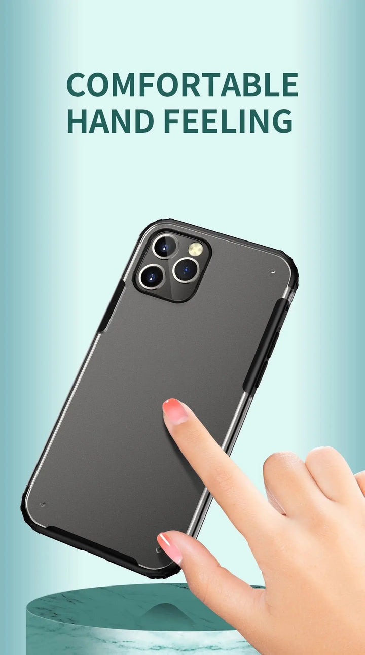 Piblue Transparent Matte Case - Black - iCase Stores