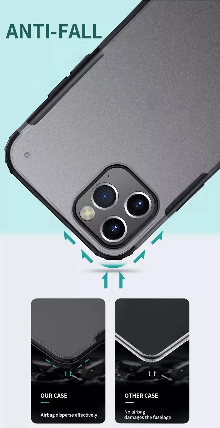 Piblue Transparent Matte Case - Black - iCase Stores